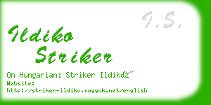 ildiko striker business card
